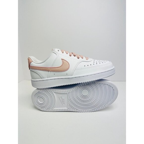 6 W Nike Court Vision Low White Pink Oxford CD5434-113 - Picture 1 of 7
